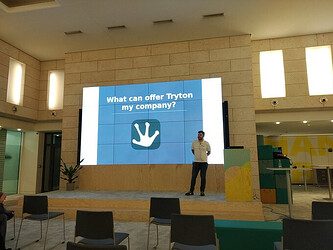 Sergi Almacellas, explaining what Tryton is