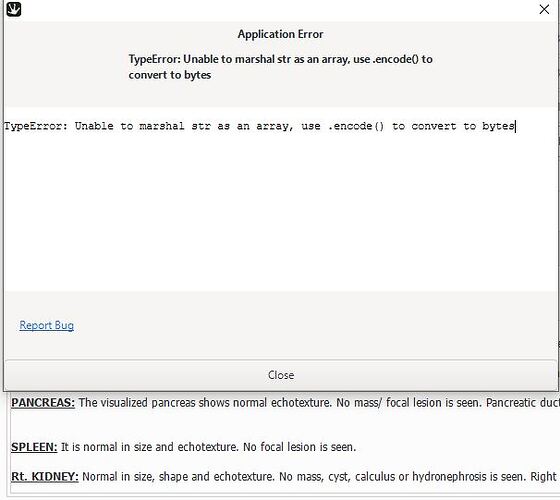 Error when copying